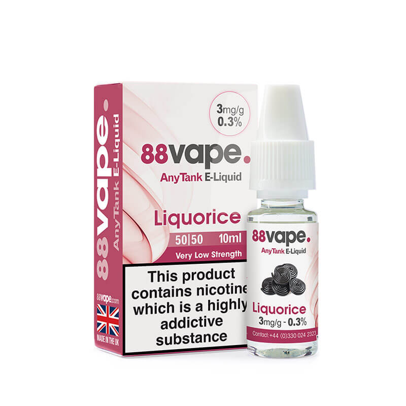 88Vape Liquorice 50VG/50PG e-liquid 10ml | Vapestore UK 88Vape Liquorice 50VG/50PG e-liquid 10ml | Vapestore UK