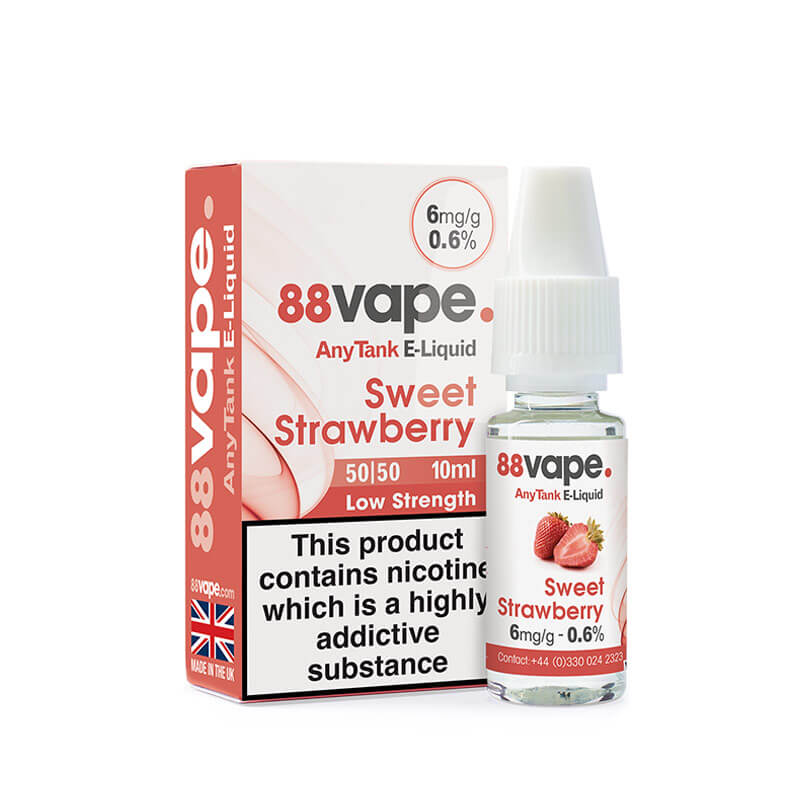 88Vape Sweet Strawberry 50VG/50PG e-liquid 10ml | Vapestore UK 88Vape Sweet Strawberry 50VG/50PG e-liquid 10ml | Vapestore UK