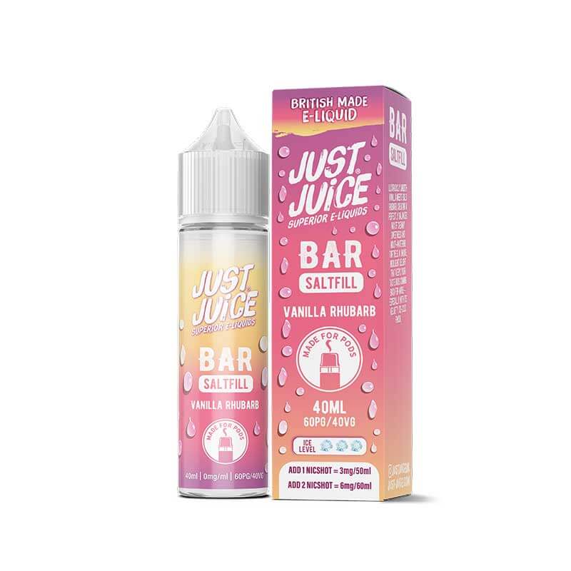 Just Juice Vanilla Rhubarb Saltfill 40ml | Vapestore UK Just Juice Vanilla Rhubarb Saltfill 40ml | Vapestore UK