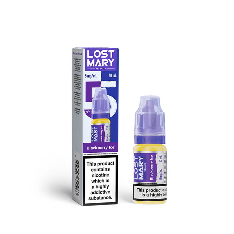 what flavor is deep purple lost mary Lost Mary Blackberry Ice 10ml Nic Salt