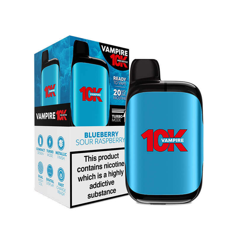 Vampire 10K Prefilled Pod Vape Kit 10,000 puffs, 950mAh | Vapestore UK Vampire 10K Prefilled Pod Vape Kit 10,000 puffs, 950mAh | Vapestore UK