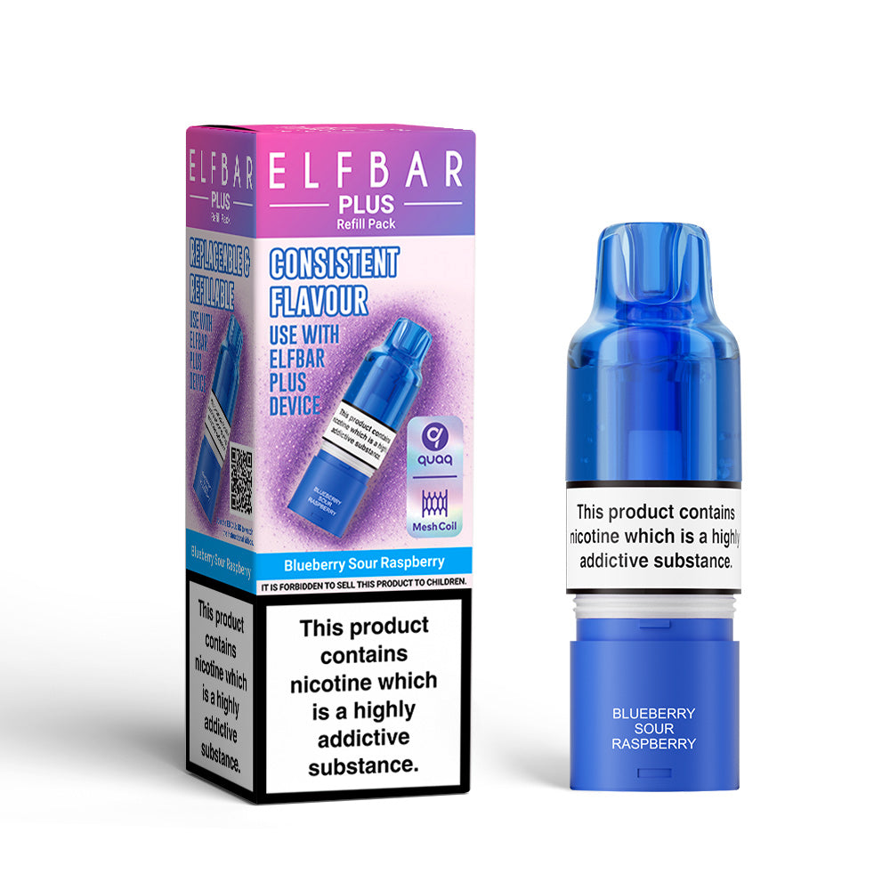 Blueberry Sour Raspberry Elf Bar Plus Pod – 20mg