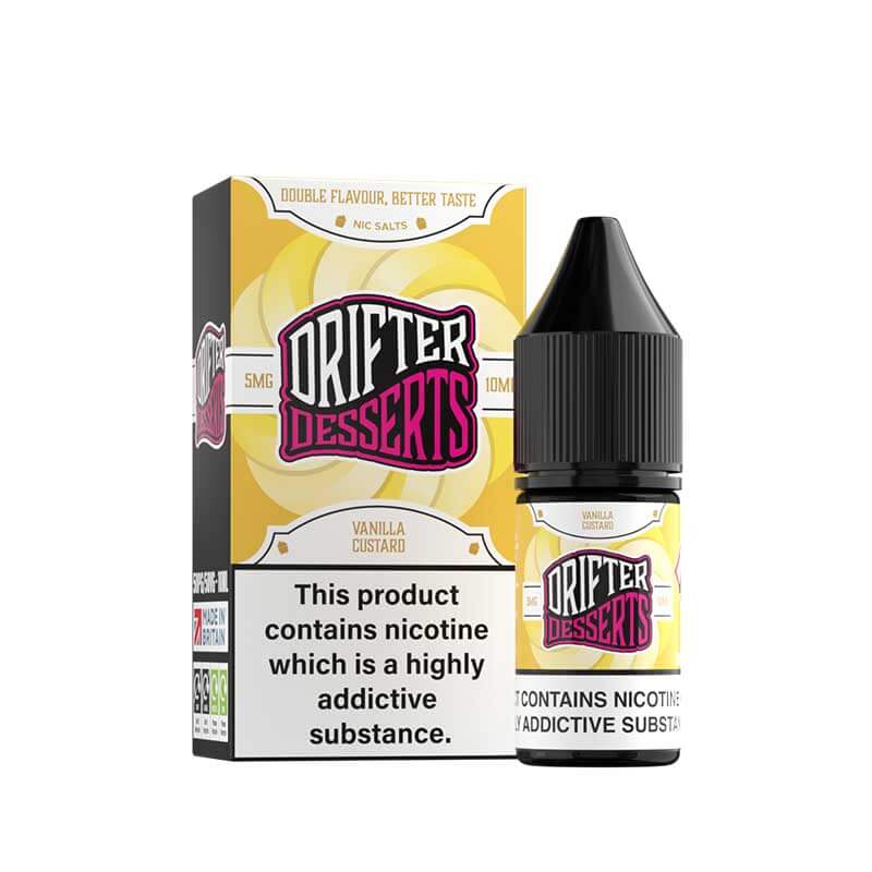 Drifter Desserts Vanilla Custard Nic Salt E-liquid 10ml | Vapestore UK