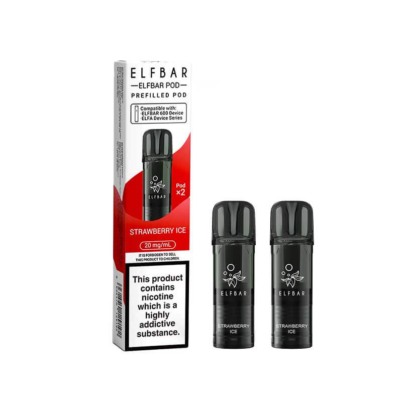 Elf Bar 600 Prefilled 2ml Pods 2-pack Strawberry Ice 20mg | Vapestore UK Elf Bar 600 Prefilled 2ml Pods 2-pack Strawberry Ice 20mg | Vapestore UK