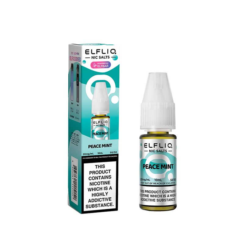 Elf Bar ElfLiq Peace Mint Nic Salt 10ml E-Liquid | Vapestore UK Elf Bar ElfLiq Peace Mint Nic Salt 10ml E-Liquid | Vapestore UK