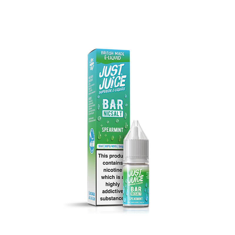 Just Juice Bar Range Spearmint Nic Salt 10ml | Vapestore UK Just Juice Bar Range Spearmint Nic Salt 10ml | Vapestore UK