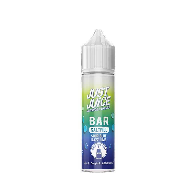 Just Juice Bar Saltfill Sour Blue Razz Lime 40ml E-Liquid | Vapestore UK Just Juice Bar Saltfill Sour Blue Razz Lime 40ml E-Liquid | Vapestore UK