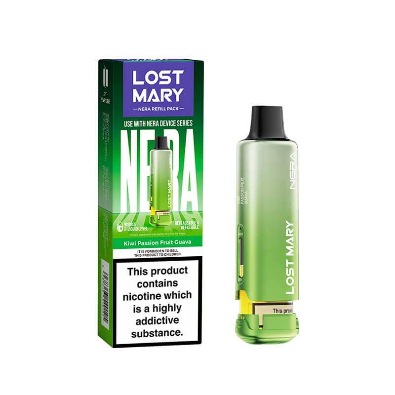 Lost Mary Nera15K Kiwi Passion Fruit Guava Refill Pod, 20mg | Vapestore UK Lost Mary Nera15K Kiwi Passion Fruit Guava Refill Pod, 20mg | Vapestore UK