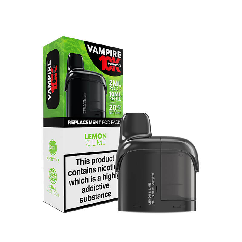 Vampire 10K Lemon and Lime Prefilled Pod Refill 20mg | Vapestore UK Vampire 10K Lemon and Lime Prefilled Pod Refill 20mg | Vapestore UK