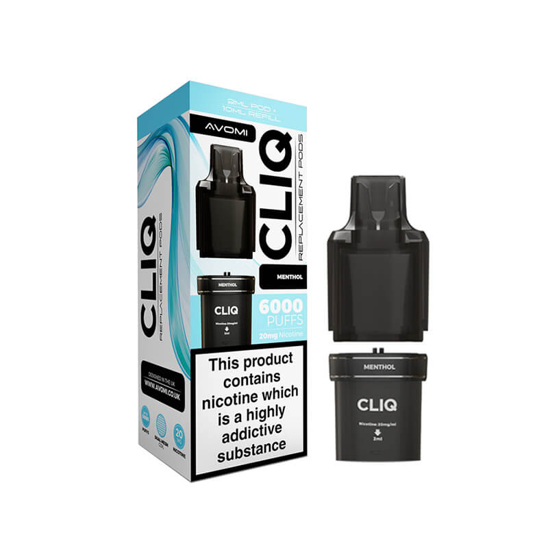 Avomi CLIQ Prefilled Pods Menthol 20mg | Vapestore UK Avomi CLIQ Prefilled Pods Menthol 20mg | Vapestore UK