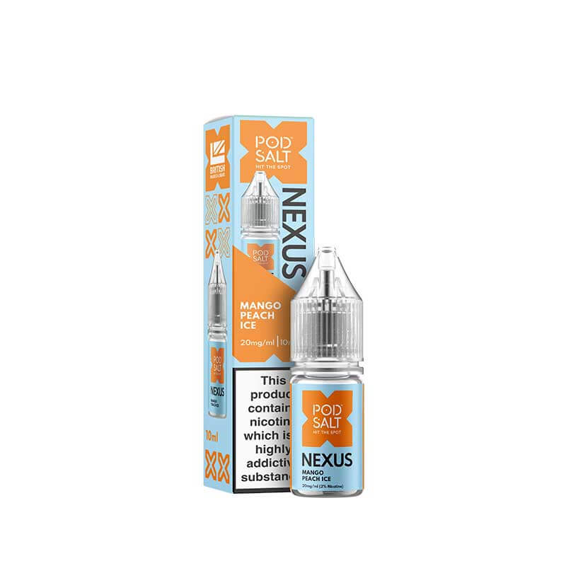 Pod Salt Nexus Mango Peach Ice Nic Salt E-Liquid 10ml | Vapestore UK Pod Salt Nexus Mango Peach Ice Nic Salt E-Liquid 10ml | Vapestore UK