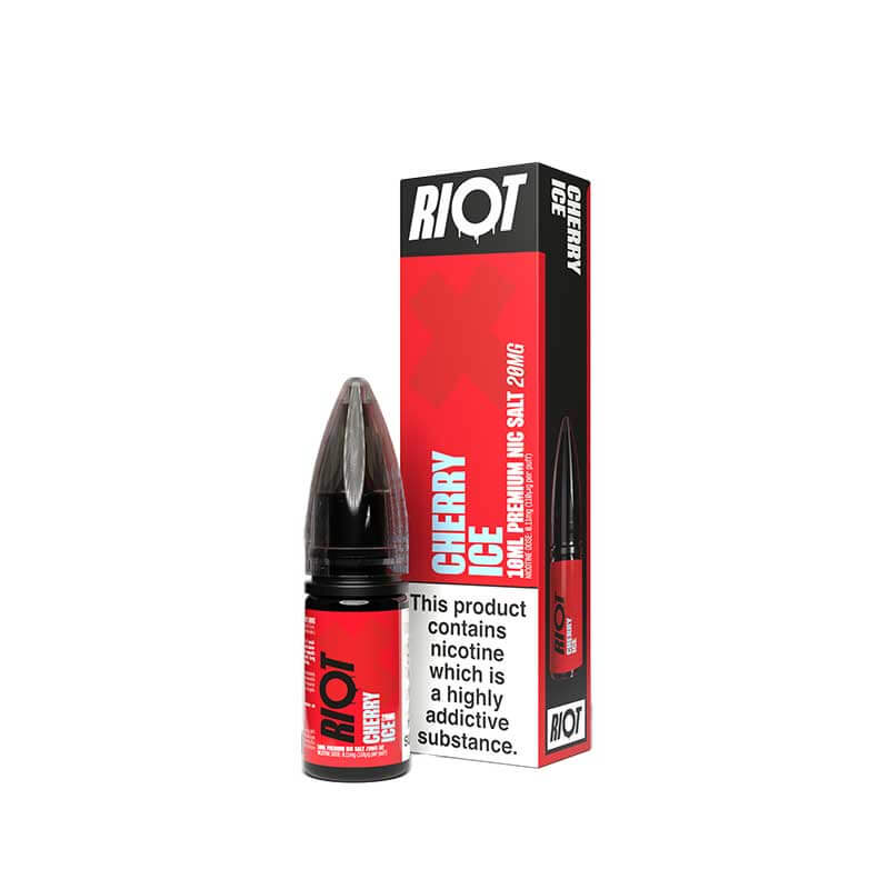 Riot X Cherry Ice Nic Salt E-liquid 10ml | Vapestore UK Riot X Cherry Ice Nic Salt E-liquid 10ml | Vapestore UK