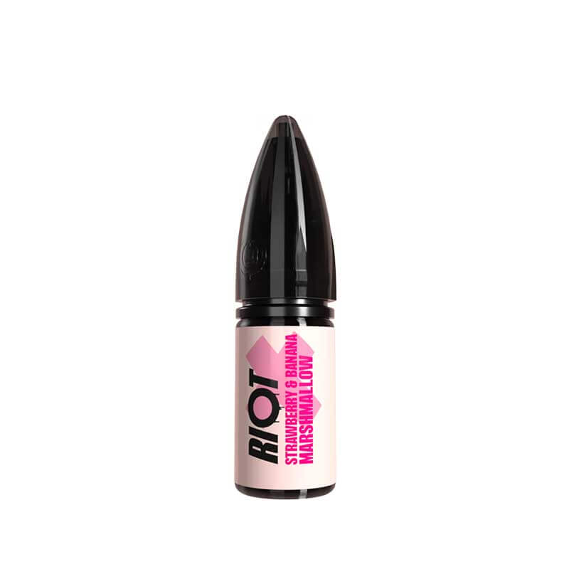 Riot X Strawberry and Banana Marshmallow Nic Salt E-liquid 10ml | Vapestore UK Riot X Strawberry and Banana Marshmallow Nic Salt E-liquid 10ml | Vapestore UK