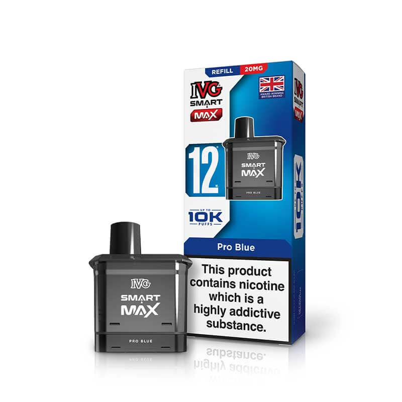 vape pods uk Pro Blue IVG Smart Max Prefilled Pods – 20mg Nic Salt
