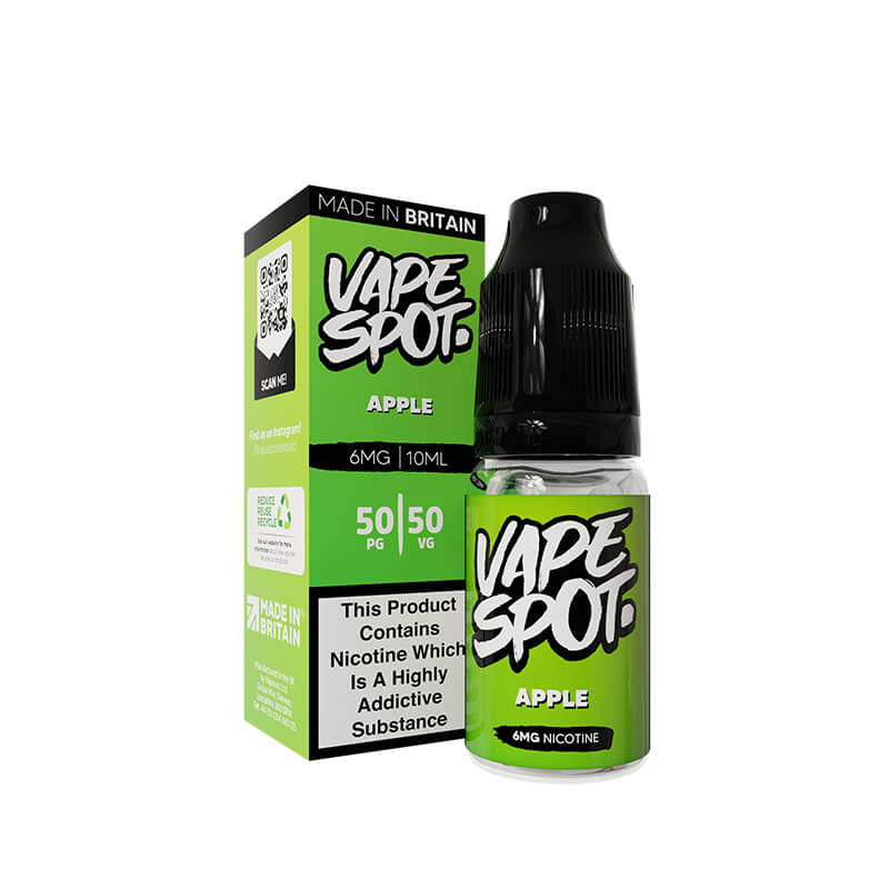 50/50 freebase vape juice VapeSpot Apple 50/50 Freebase 10ml E-Liquid