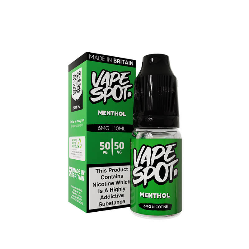 VapeSpot Menthol 50/50 Freebase 10ml E-Liquid | Vapestore UK VapeSpot Menthol 50/50 Freebase 10ml E-Liquid | Vapestore UK