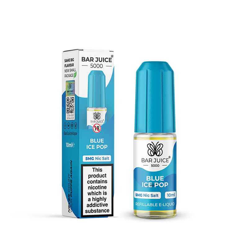 Bar Juice 5000 Blue Ice Pop Nic Salt E-liquid 10ml | Vapestore UK Bar Juice 5000 Blue Ice Pop Nic Salt E-liquid 10ml | Vapestore UK