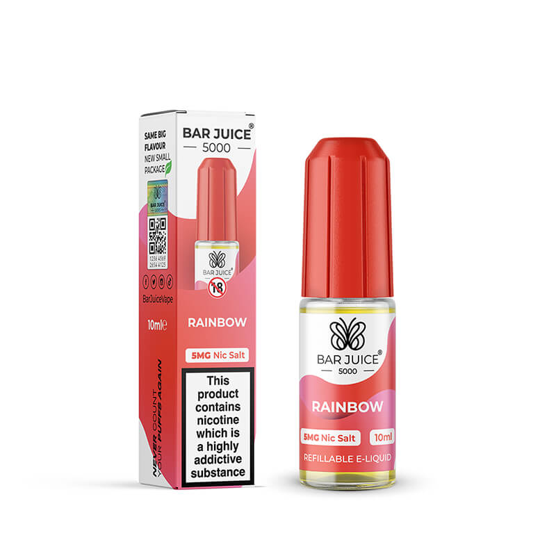 Bar Juice 5000 Rainbow Nic Salt E-liquid 10ml | Vapestore UK Bar Juice 5000 Rainbow Nic Salt E-liquid 10ml | Vapestore UK