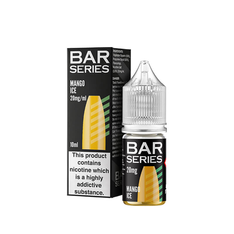 Bar Series Mango Ice flavour Nic Salt E-liquid | Vapestore UK Bar Series Mango Ice flavour Nic Salt E-liquid | Vapestore UK