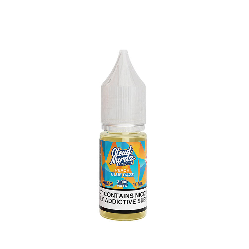 Cloud Nurdz Salts Peach Blue Razz Nic Salt E-liquid | Vapestore UK Cloud Nurdz Salts Peach Blue Razz Nic Salt E-liquid | Vapestore UK
