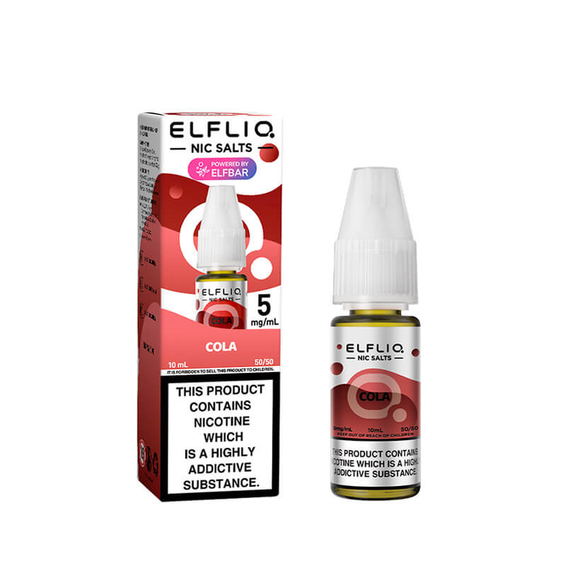 elf bar vape liquid bottle 20mg (2%) ELFLIQ By Elf Bar 10ml Nic Salt - 4 for £10 main image 0