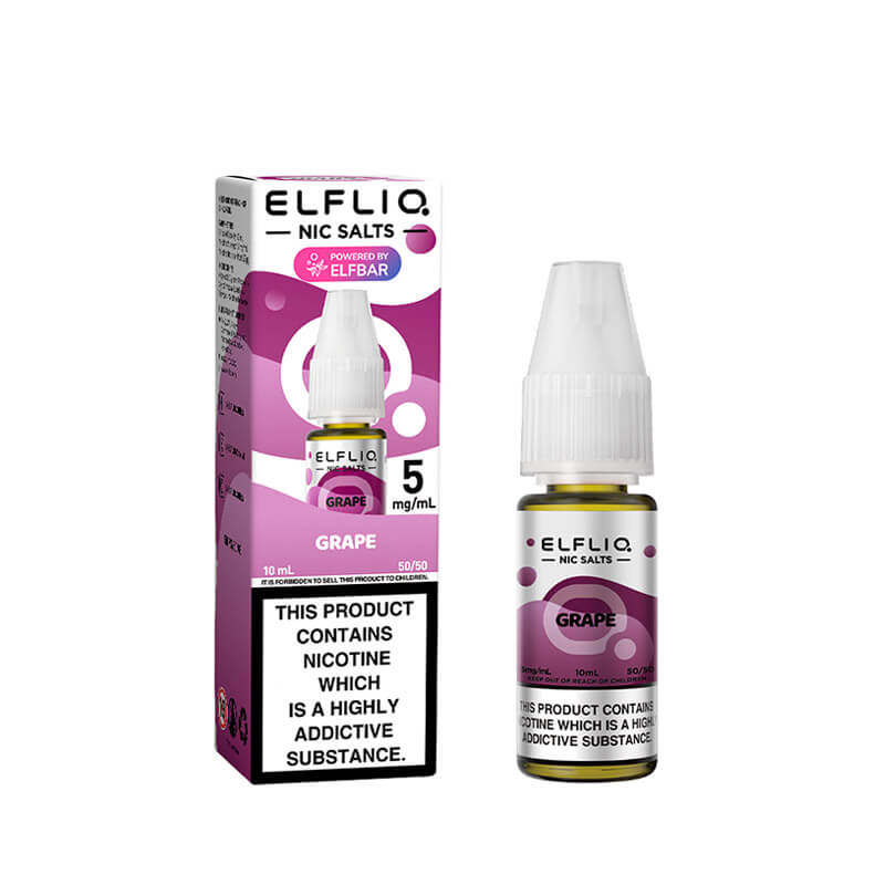 Elf Bar Elfliq Grape 10ml Nic Salt E-liquid
