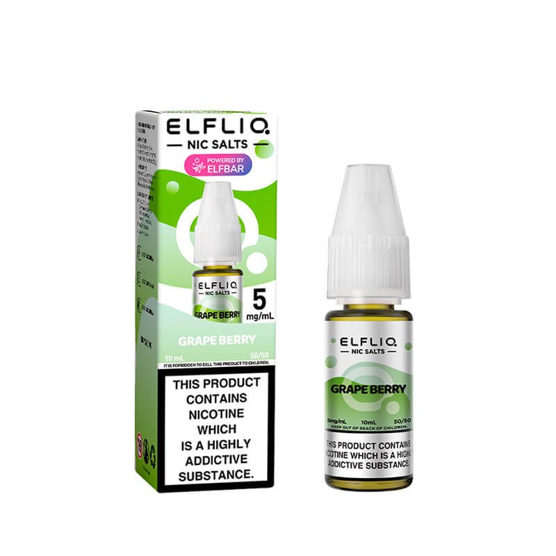 Elf Bar ElfLiq Grape Berry Nic Salt 10ml E-Liquid | Vapestore UK Elf Bar ElfLiq Grape Berry Nic Salt 10ml E-Liquid | Vapestore UK