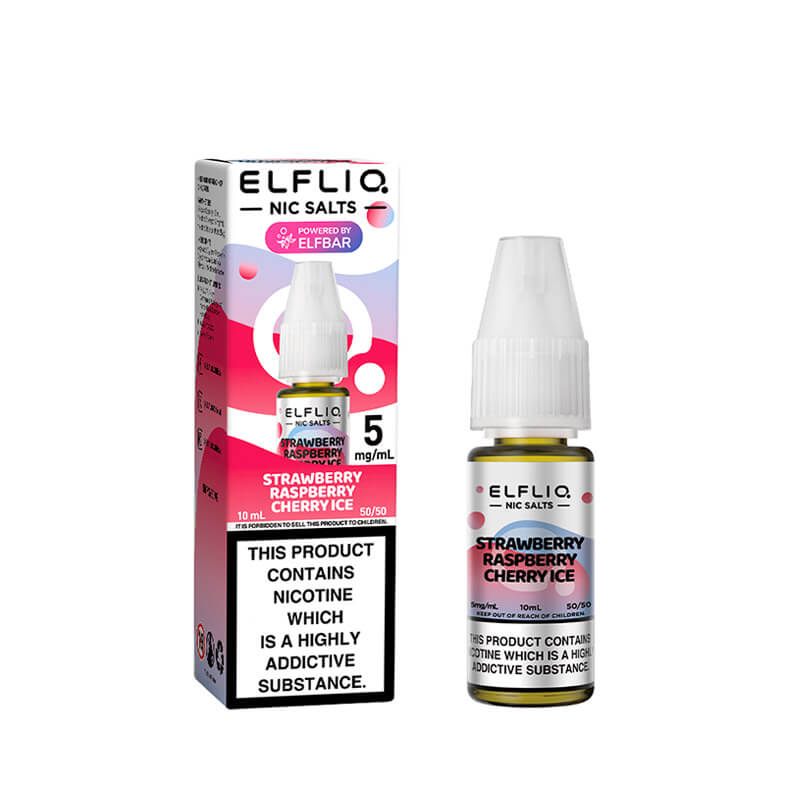 Elf Bar ElfLiq Strawberry Raspberry Cherry Ice Nic Salt E-liquid