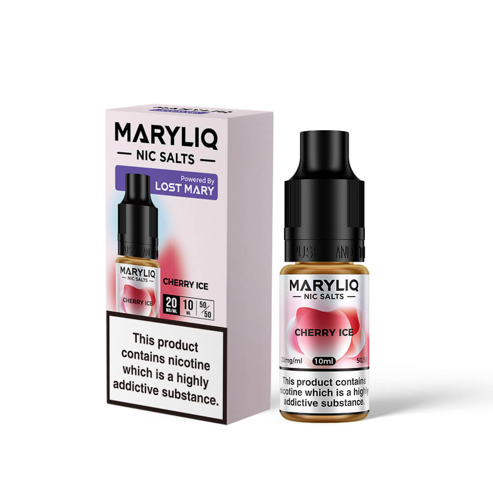 Lost Mary Maryliq Cherry Ice Nic Salt E-liquid 10ml | Vapestore UK Lost Mary Maryliq Cherry Ice Nic Salt E-liquid 10ml | Vapestore UK