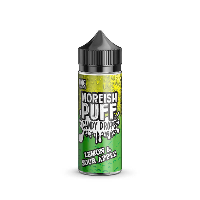 Moreish Puff Candy Drops Lemon & Sour Apple E-liquid Shortfill 100ml | Vapestore UK Moreish Puff Candy Drops Lemon & Sour Apple E-liquid Shortfill 100ml | Vapestore UK