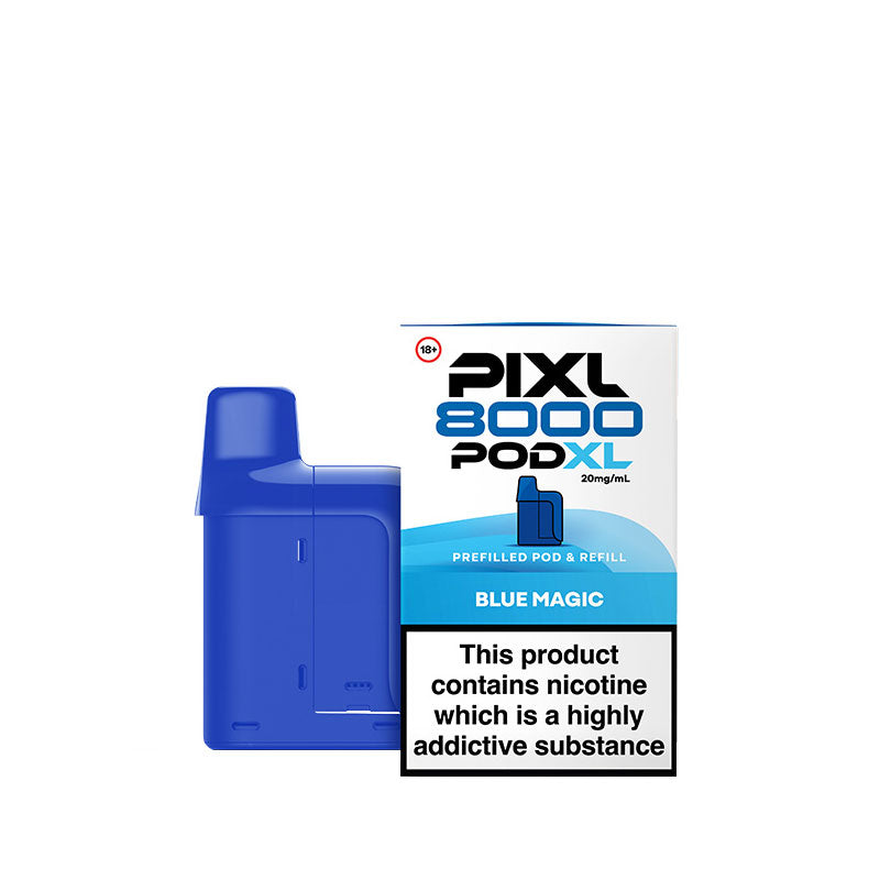 Blue Magic PIXL 8000 Prefilled Pod 20mg Nic Salt | Vapestore UK Blue Magic PIXL 8000 Prefilled Pod 20mg Nic Salt | Vapestore UK