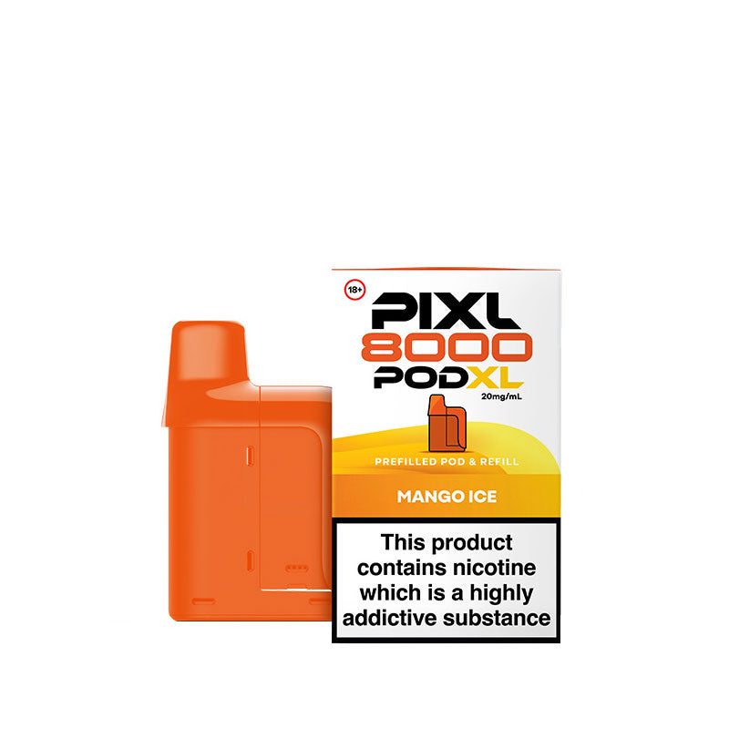 Mango Ice PIXL 8000 Prefilled Pod 20mg Nic Salt | Vapestore UK Mango Ice PIXL 8000 Prefilled Pod 20mg Nic Salt | Vapestore UK