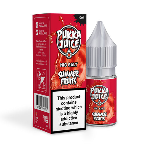 Pukka Juice Summer Fruits Nicotine Salt E-Liquid 10ml | Vapestore UK Pukka Juice Summer Fruits Nicotine Salt E-Liquid 10ml | Vapestore UK
