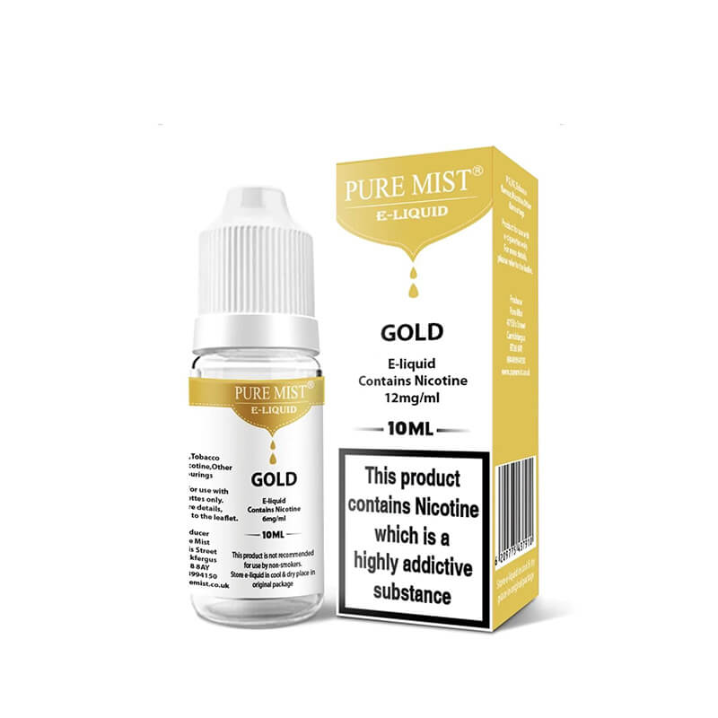 Pure Mist Gold High-PG E-liquid 10ml | Vapestore UK Pure Mist Gold High-PG E-liquid 10ml | Vapestore UK