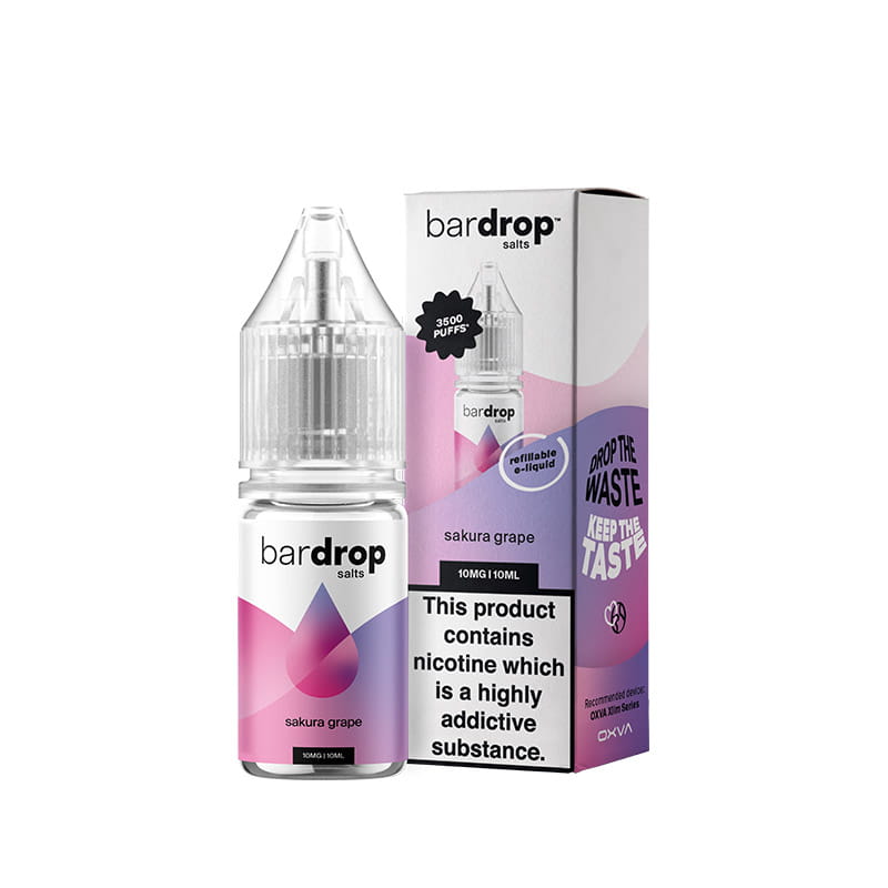 Drop Bar Drop Salts Sakura Grape 10ml Nic Salt | Vapestore UK Drop Bar Drop Salts Sakura Grape 10ml Nic Salt | Vapestore UK