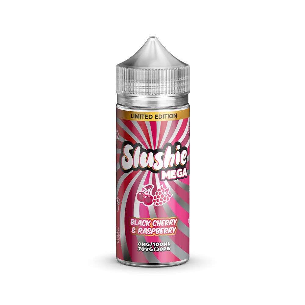 Black Cherry and Raspberry by Slushie Shortfill E-liquid 100ml | Vapestore UK Black Cherry and Raspberry by Slushie Shortfill E-liquid 100ml | Vapestore UK
