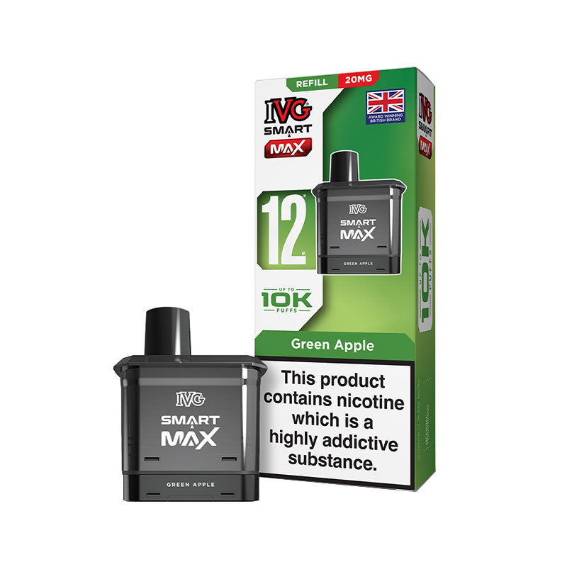 Green Apple IVG Smart Max Prefilled Pods 20mg | Vapestore UK Green Apple IVG Smart Max Prefilled Pods 20mg | Vapestore UK