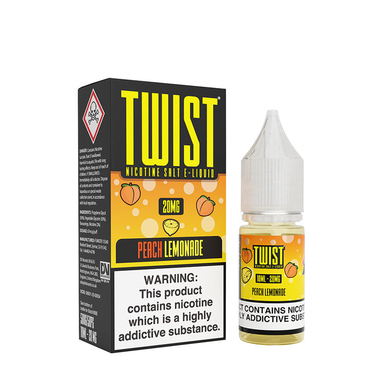 Twist Peach Lemonade Flavour Nic Salt E-liquid | Vapestore UK Twist Peach Lemonade Flavour Nic Salt E-liquid | Vapestore UK