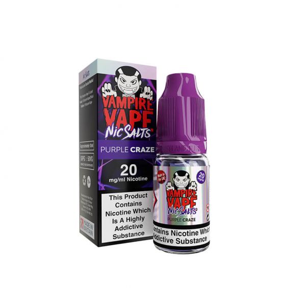 Vampire Vape Purple Craze 10ml Nic Salt E-Liquid Premium Vape Juice with Great Flavour | Vapestore UK Vampire Vape Purple Craze 10ml Nic Salt E-Liquid Premium Vape Juice with Great Flavour | Vapestore UK