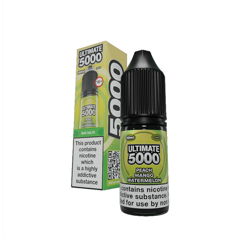 Ultimate 5000 Bar Salt Peach Mango Watermelon Nic Salt E-Liquid | Vapestore UK Ultimate 5000 Bar Salt Peach Mango Watermelon Nic Salt E-Liquid | Vapestore UK