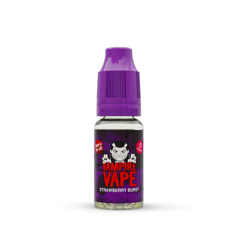 Vampire Vape Strawberry Burst 10ml E-Liquid Premium Vape Juice with Great Flavour | Vapestore UK Vampire Vape Strawberry Burst 10ml E-Liquid Premium Vape Juice with Great Flavour | Vapestore UK