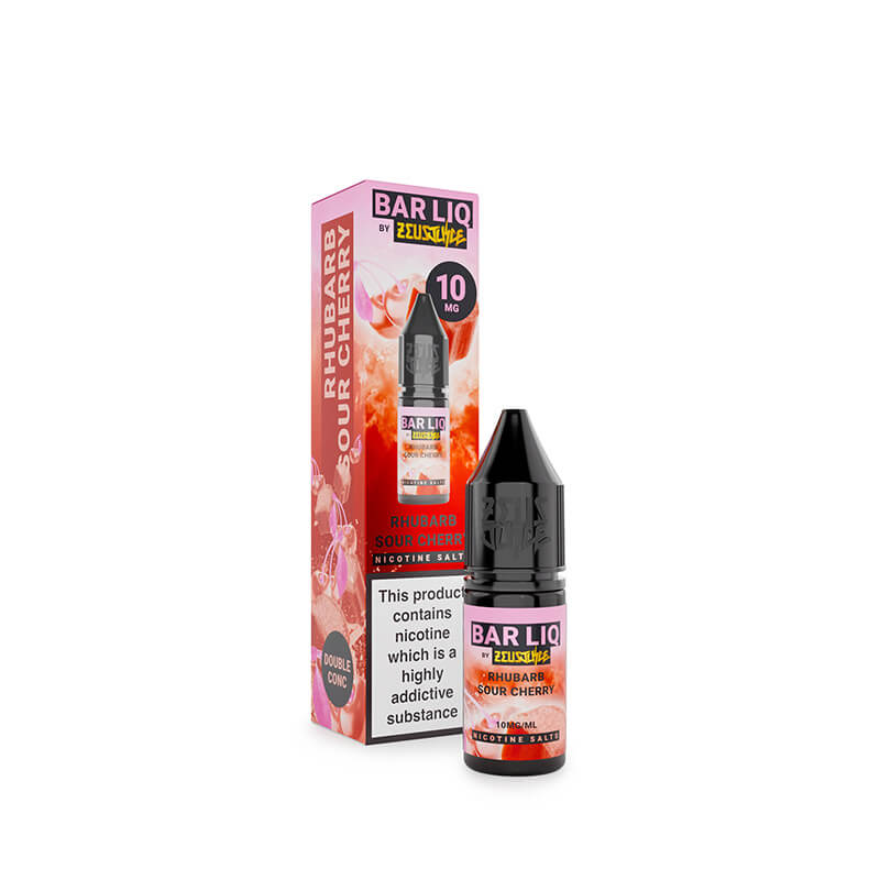 Zeus Juice Bar Liq Rhubarb Sour Cherry Nic Salt E-Liquid 10ml