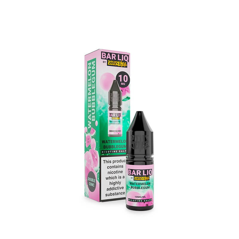 Zeus Juice Bar Liq Watermelon Bubblegum Nic Salt E-Liquid 10ml