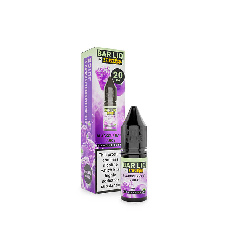 Zeus Juice Bar Liq Blackcurrant Juice Nic Salt E-Liquid 10ml