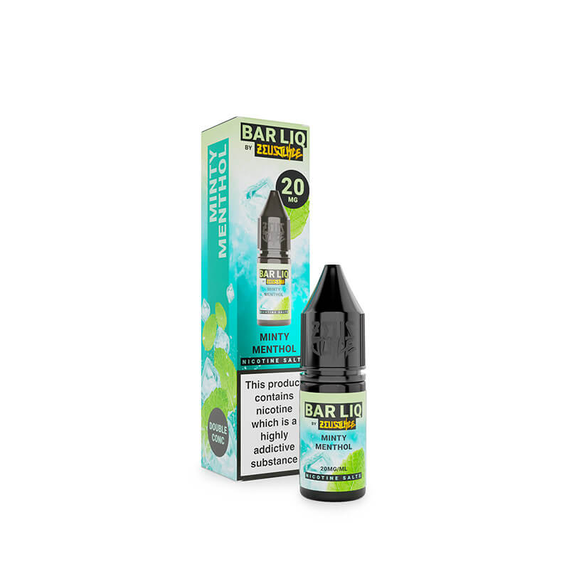 Zeus Juice Bar Liq Minty Menthol Nic Salt E-Liquid 10ml