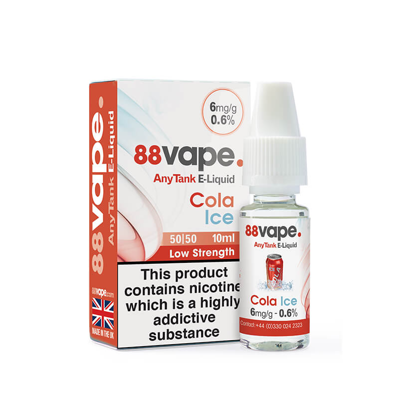 88Vape Cola Ice 50/50 E-liquid 10ml 6mg | Vapestore UK 88Vape Cola Ice 50/50 E-liquid 10ml 6mg | Vapestore UK