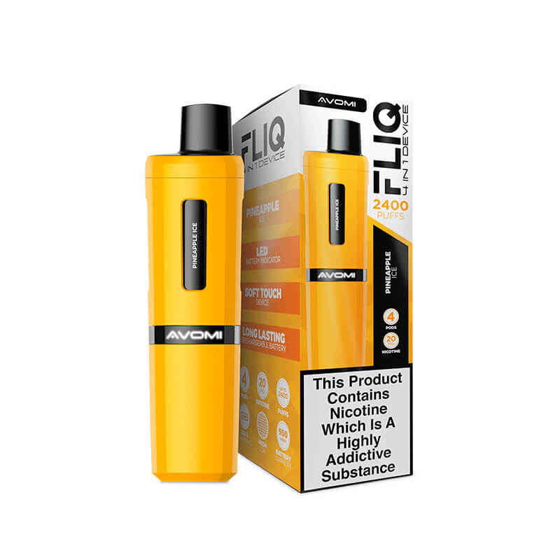 Avomi Fliq 4-in-1 Prefilled Rechargeable Pod Kit | Vapestore UK Avomi Fliq 4-in-1 Prefilled Rechargeable Pod Kit | Vapestore UK