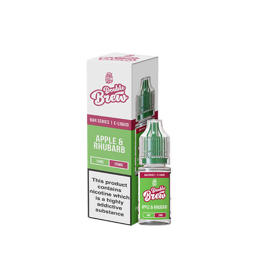 Ohm Brew Double Brew Apple Rhubarb 10ml Nic Salt E-Liquid