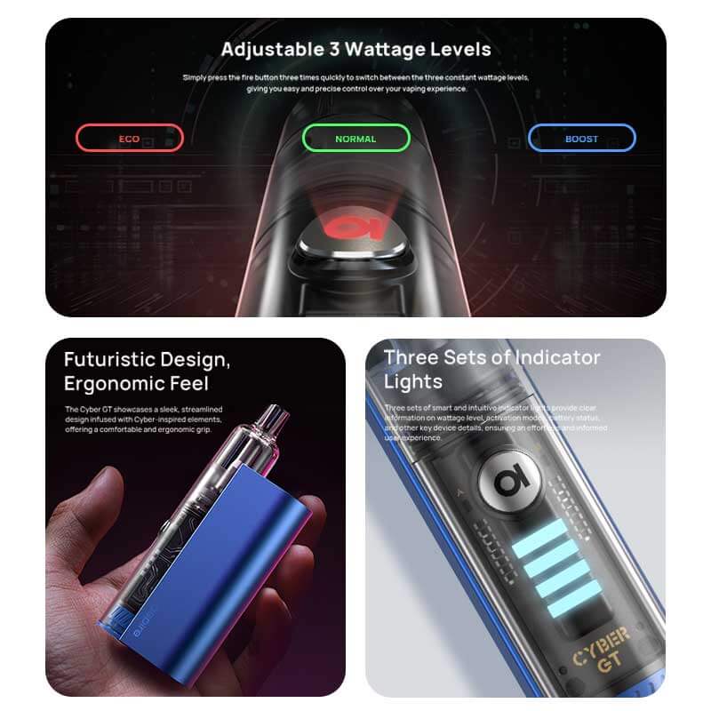 Cyber Gt Pod Mod Aspire Cyber GT Pod Vape Kit 2400mAh, 3 Modes, TG Pod Cyber Gt Pod Mod Aspire Cyber GT Pod Vape Kit 2400mAh, 3 Modes, TG Pod