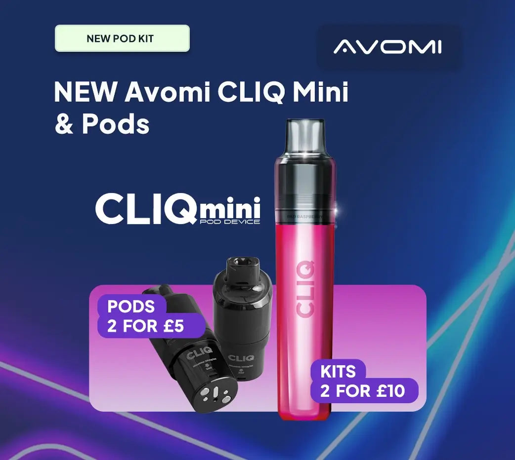 Avomi CLIQ Vape | Pod Kits & Prefilled Refill Pods | Vapestore Avomi CLIQ Vape | Pod Kits & Prefilled Refill Pods | Vapestore